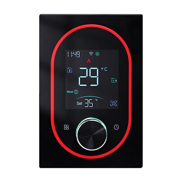 WiFi Heating Thermostat Room Electric Smart Knob Thermostat Temperature Controller ,Easy to Install