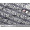 thumbnail image 2 of Soimoi Moss Georgette Fabric Leaves & Floral Block Print Fabric by The Yard 42 Inch Wide, 2 of 4