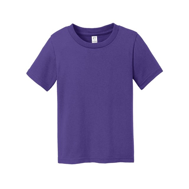 Gravity Threads T-Shirt à Manches Courtes en Coton Doux pour Tout-Petit - Violet - 2T