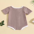 thumbnail image 3 of Bébé Filles Garçons Casual Romper Manches Courtes Boutons Combinaisons Tops, 3 of 8