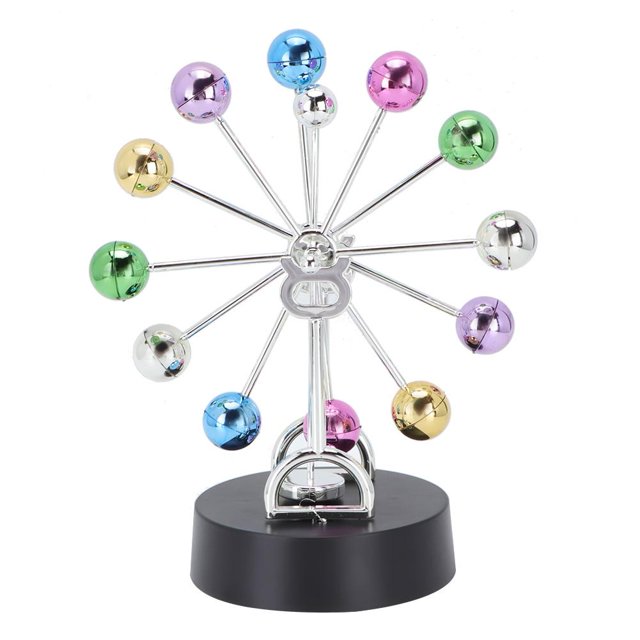 LYUMO Plastique Rotation Boule Tournante Mouvement Perpétuel Table de Décoration Modèle, Boule Tournante Mouvement Perpétuel, Modèle de Mouvement Perpétuel