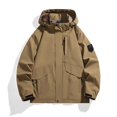 thumbnail image 4 of Birdeem Mens Stitching Drawstring Hooded Slim Fashion Jacket Coat Outwear, 4 of 4