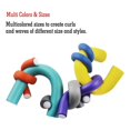 thumbnail image 2 of Hair Foam Curler Roller Set 10 Twist Curls Flexi Rods Reusable Cable Ties/Wrap to Organize Cords Length 9.5" Random Color, 2 of 6