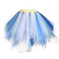 thumbnail image 1 of Birdeem Jupe Courte Plissée en Gaze Colorée pour Femmes, Jupe de Danse pour Adultes, 1 of 10