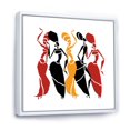 thumbnail image 2 of Designart Beautiful Dancers Afro American Silhouettes FLOAT FRAME WALL ART, 2 of 4