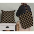 thumbnail image 5 of Soimoi Brown Modal Satin Fabric Diagonal Check Decor Fabric Printed Yard 42 Inch Wide, 5 of 5