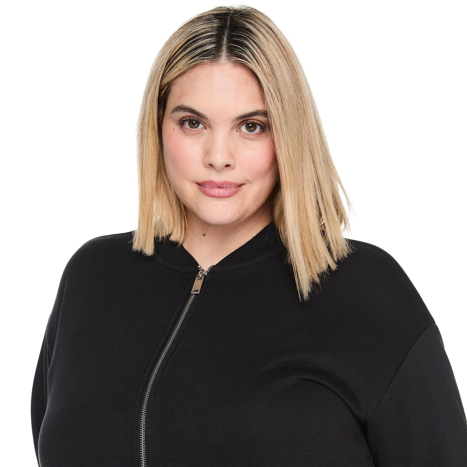 Lane Bryant Women's Plus Full Zip Bomber Jacket
