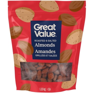Amandes grillées et salées Great Value, 1,13 kg