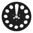 thumbnail image 1 of DEWIN 1/4 7 Inch Empty Tape Reel Aluminum Alloy 11 Hole Universal Opening Machine Part Recording Takeup Reel Black, 1 of 14