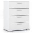 thumbnail image 1 of Costway 4 Drawer Storage Cabinet with Metal Legs & Handles Anti-Toppling Devices White, 1 of 10
