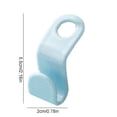 thumbnail image 3 of EGNMCR Hooks for Hanging Flocking Clothes Hanger Home Easy Hook Closet Organizer hang ger, 3 of 3