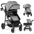thumbnail image 1 of Babyjoy  2 in 1 Foldable Baby Stroller Kids Travel Newborn Infant Buggy Pushchair 22 lbs Gray, 1 of 7