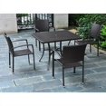 thumbnail image 1 of International Caravan Barcelona Patio Dining Chair In Black (Set of 4), 1 of 1