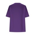 thumbnail image 5 of Plebaso T-Shirts Surdimensionnés pour Femmes à Col en V à Manches Mi-Longues T-Shirts Décontractés Unis Confort Hauts Amples pour Femmes, 5 of 5