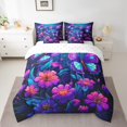 thumbnail image 2 of YST Wild Butterfly Twin Size 7-Piece Bedding Set, Gradient Floral Comforter Set, Chic Pink Flower, 2 of 4