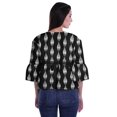 thumbnail image 2 of Moomaya Hauts Boho Coton Décontractés Amples Blouses Haut d'Été Col Rond T-Shirt, 2 of 4
