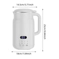 thumbnail image 2 of High Performance Food Processor Metal Plastic Material Low Noise Easy Clean 0.8L Capacity Powerful Blending for Juice Soy Milk Soups Home Kitchen Daily Use, 2 of 5