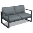 thumbnail image 1 of Real Flame Baltic Aluminum Patio Loveseat in Gray, 1 of 6