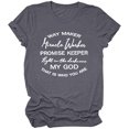 thumbnail image 3 of B91xZ T-Shirts à Manches Courtes pour Femmes, Col Rond, Gris TG, 3 of 5