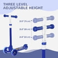thumbnail image 4 of Qaba Kids Scooter for Ages 2-6, Toddler Scooter with LED Light, Blue, 4 of 10