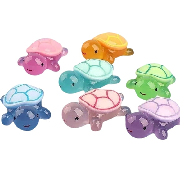 Nilvkv Mini Jouets Tortue Sans Tortue Mini Animaux en Résine Mignonne Tortue Mini Figurines en Résine pour Bricolage Paysages de Jardin Maisons de Poupées Plantes en Pot Décorations