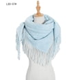 thumbnail image 1 of Dvkptbk Foulards pour Femmes Mode Hiver Femmes Foulard Colorée Décontractée Foulard à Franges Châle Vêtements en Liquidation, 1 of 5