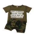 thumbnail image 1 of T-Shirt à Capuche Camouflage Bébé Été Short Élastique, 1 of 6