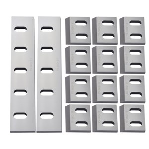 KFFKFF Lames de laminoir, en acier allié 12 Rotation et 2 Lames fixes, haute dureté SKD-11 Lame, compatible avec le modèle 400 Grinder en plastique