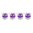 thumbnail image 4 of Valve de Tige de Roue, Capuchons de Valve de Roue à Noyau en Cuivre en Forme de Couronne, Résistants à l'Usure, 4 Pcs, Universels pour Voitures, Camions, Bicyclettes, Blanc, Rouge, Violet, Rouge Rose, 4 of 8
