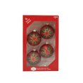 thumbnail image 5 of Holiday Time Dia 65mm Red Flower Glass Ornament, 5 of 5