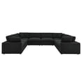 thumbnail image 4 of Modway Commix 8-Piece Down Filled Overstuffed Sectional Sofa in Black, 4 of 10