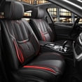 thumbnail image 1 of Maidao Car Seat Covers Leather for FIAT for Panda 2011-Present 5 Seats Airbag Compatible Water Resistant Front Rear Cushion Protector Black, 1 of 8
