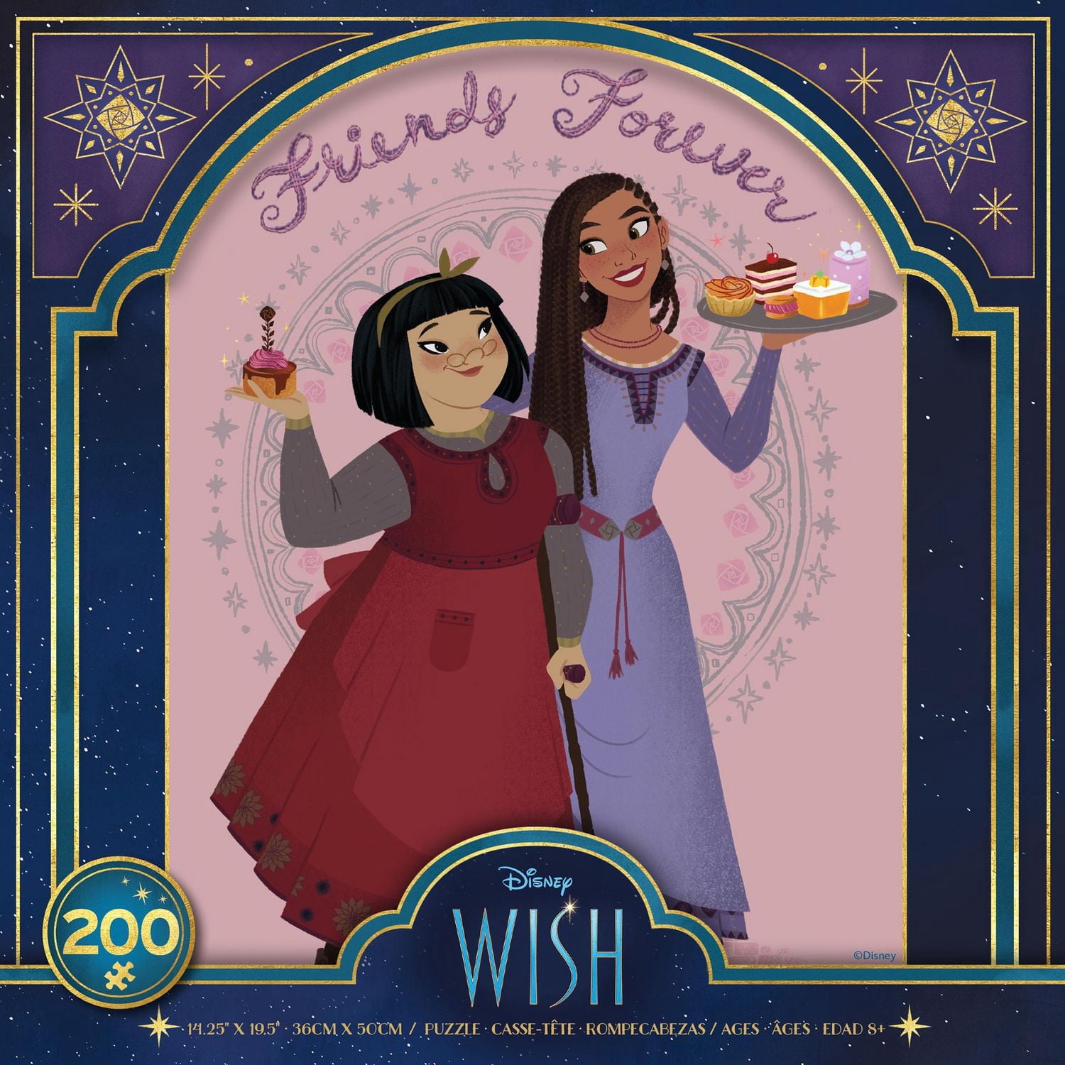 Ceaco Disney Wish Friends Forever 200-Piece Interlocking Jigsaw Puzzle for Children Ages 8+
