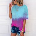 thumbnail image 4 of Wolfast T-Shirts pour Femmes Mode Femmes Mode T-Shirt Imprimé Manches Courtes Blouse Col Rond Hauts Décontractés Manches Courtes Blouses pour Femmes, 4 of 9