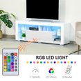 thumbnail image 4 of HOMCOM Modern TV Stand Media Console Table w/ LED Lights for 55" TV, 4 of 10