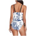 thumbnail image 4 of Birdeem Ensembles de Bikini pour Femmes Dames Mode Multicolore Motif Rétro Imprimé Bikini Découpe au Dos Bretelles Maillot de Bain une Pièce pour Femmes, 4 of 12