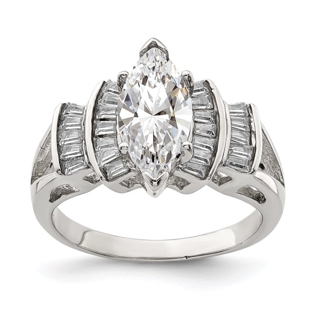 Bague en Argent Sterling 925 avec Zircon Cubique