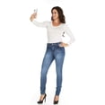 thumbnail image 4 of Cover Girl Skinny Jeans for Women Juniors or Plus Dark Denim, 4 of 7