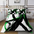 thumbnail image 1 of Erosebridal Chic Minimalst Bedspread Sets Queen Size, Abstract Ombre Bed Quilt, Geometry Striped Decor 3pcs, 1 of 5