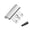 Silver, variant on Door Reinforcement Lock Security Bar - Anti Kick In Device for Home Safety 800lb Strength - Easy Install No Tools Child Proof - Bathroom Bedroom