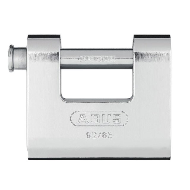 ABUS Mechanical - 92/65mm Monoblock Brass Body Shutter Padlock Carded