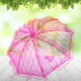 thumbnail image 3 of Wedding Umbrella,Lace Umbrella,Wedding Bride Umbrella Unique Foldable Lace Fabric Parasol Umbrella Performance Props, 3 of 8