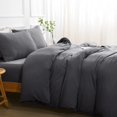 thumbnail image 2 of Duvet Cover Queen -Piece Prewashed Ultra Soft Queen Bedding Set - Features Zipper Closure and Corner Ties Includes Duvet Cover x Pillowcases No Comforter, 2 of 7