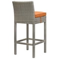 thumbnail image 3 of Modway Conduit Tabouret de Bar de Patio 30 Pouces" en Gris Pâle et Orange, 3 of 3