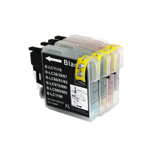 L-ink Compatible Ink Set LC61 (LC-61) (Black, Cyan, Magenta, Yellow)