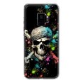 thumbnail image 1 of MUNDAZE Samsung Galaxy S9 Shockproof Clear Hybrid Protective Phone Case Fantasy Paint Splash Pirate Skull Cover, 1 of 6