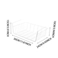 thumbnail image 2 of Under Shelf Durable Metal Wire Rack Hanging Shelf Storage Under Cabinet Organizer for Kitchen Pantry Bathroom Desk in White, 2 of 4