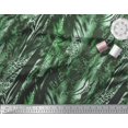 thumbnail image 3 of Soimoi Green Modal Satin Fabric Leopard & Wild Animal Skin Print Sewing Fabric BTY 42 Inch Wide, 3 of 3
