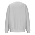 thumbnail image 3 of MeetoTime Women's Crewneck Sweatshirts Fall Long Sleeve Oversized Pullover Sweatshirts with Pockets, 3 of 5