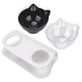 thumbnail image 2 of Bol pour Animaux de Compagnie Antidérapant Incliné à 15° Récipient d'Eau Potable avec Support Surélevé Protection de la Colonne Vertébrale Alimentation Ménager Petits Animaux 2 Bols Type 6, 2 of 9